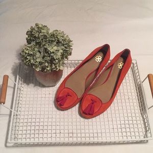 Ann Taylor Piper Suede Tassel Smoking Sho